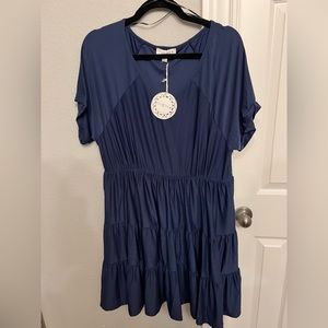Umgee +, 1XL, Navy Dress